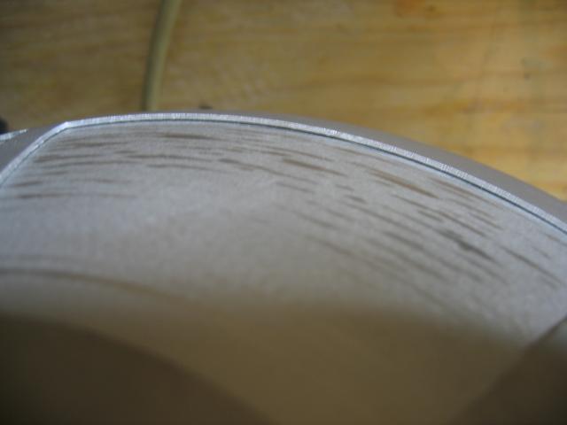Gap at bottom of pie wedge